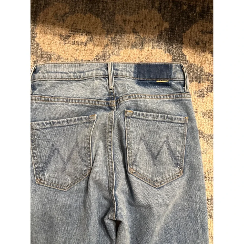 MOTHER High Waisted Weekender Slice Heel Jeans Size 25 Excellent Condition - Picture 7 of 8